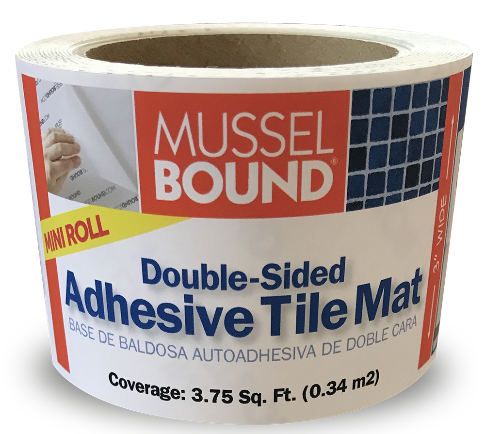 Nev - MusselBound Adhesive Tile Mat - double sided adhesive