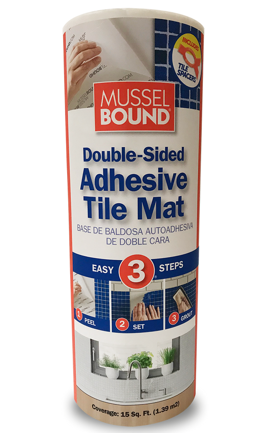 Applying wall tiles using musselbound adhesive Tile Mat! #diyproject #, Wall Tiles